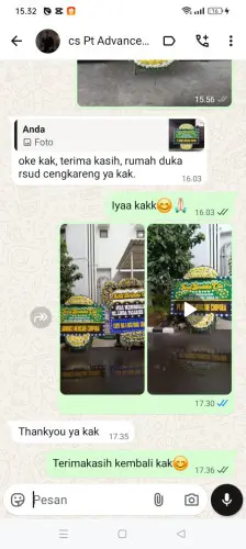 Testimonial Papan Bunga Pernikahan cigentur